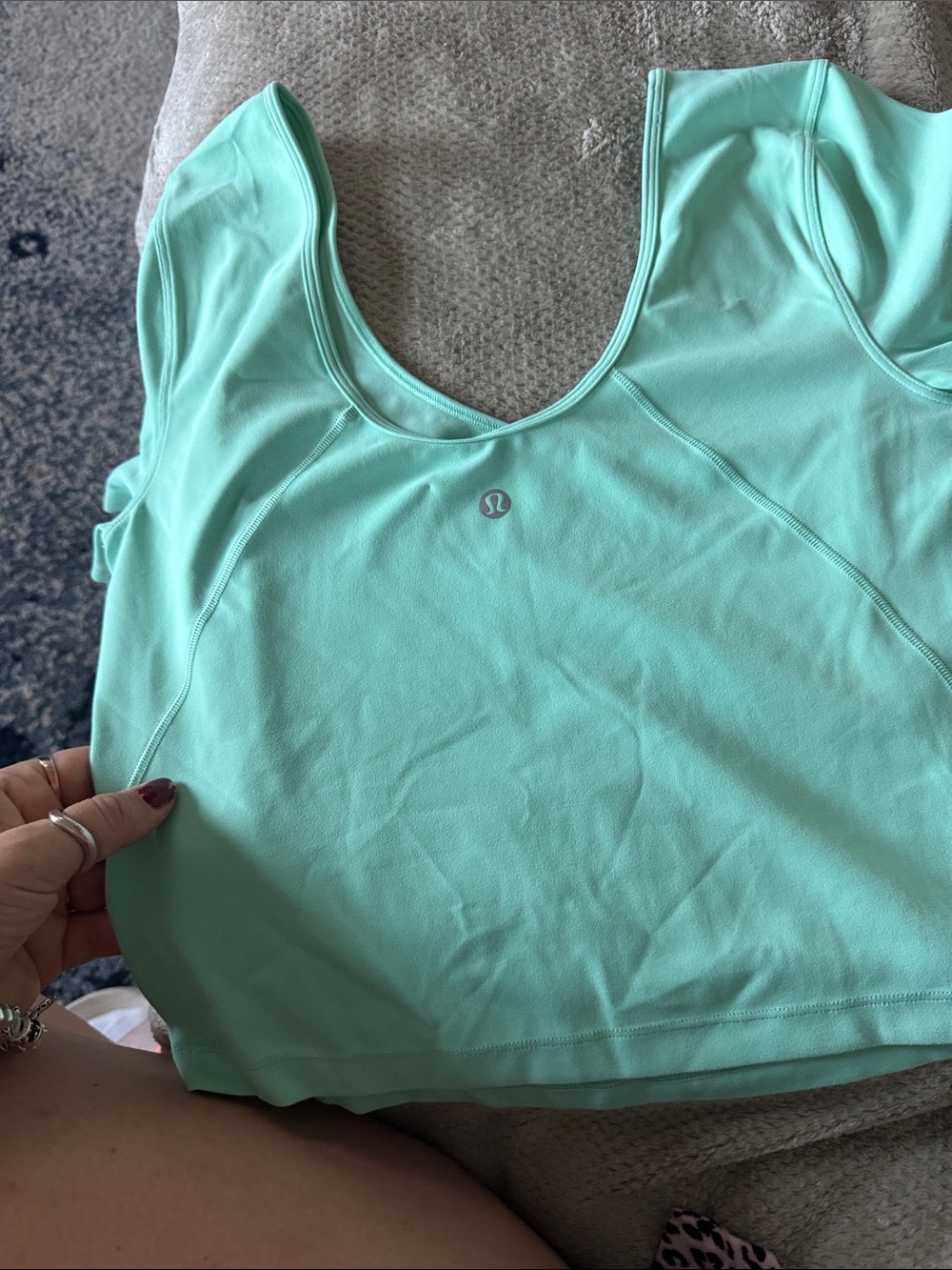 lululemon athletica Mint Green Scoop Neck Tank